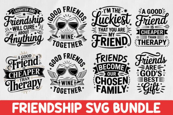 Review: Friendship Quotes SVG Bundle for Embroidery