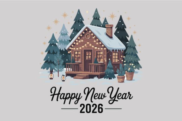 Review: Happy New Year 2026 Winter Cabin SVG C for Embroidery