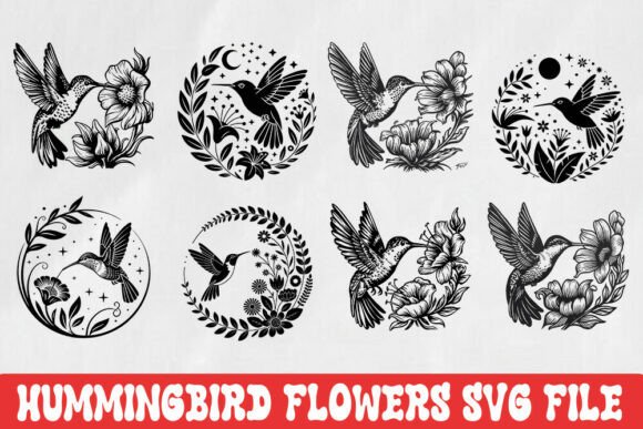 Review: Hummingbird Flowers SVG Bundle for Embroidery