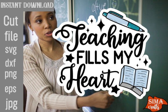 Reviewing Teaching Fills My Heart SVG for Embroidery