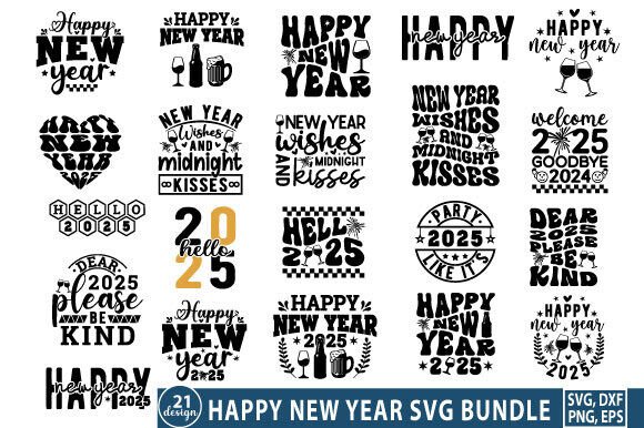 Reviewing the Happy New Year SVG Bundle for Embroidery