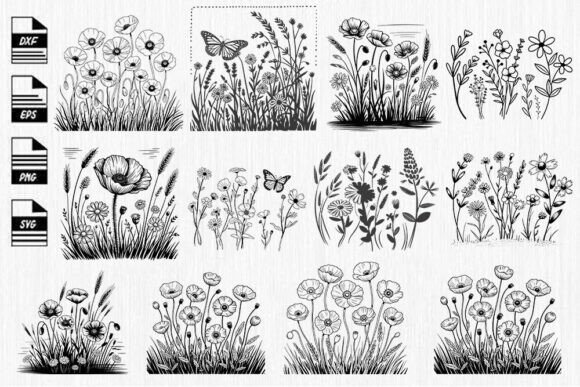 Wildflower Svg Bundle.27 Design Review